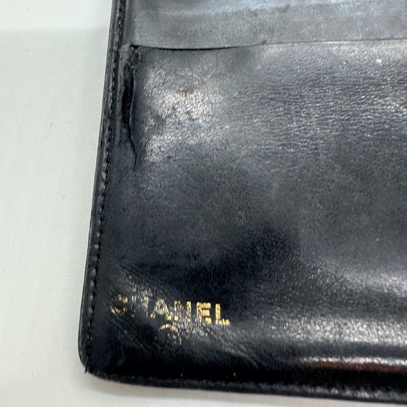 Chanel Large Pebbled leather wallet - Picture 4 of 14